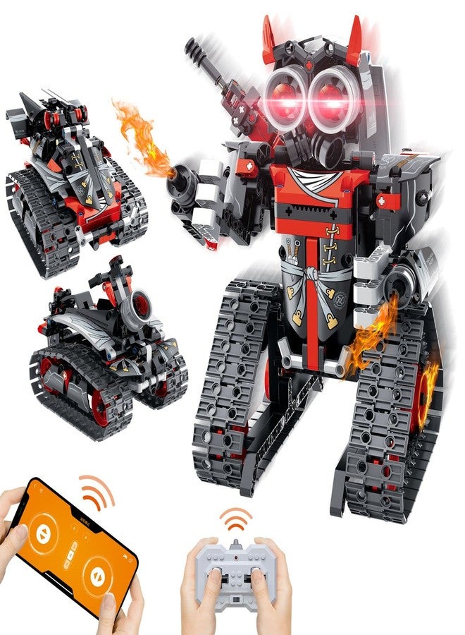 VINTOP 3-in-1 STEM Remote & APP Controlled Coding Robot Building Kit for Boys 6-12, 419 Pcs RC Robot/Tank/Car Educational Building Blocks Toy, Science Learning & Engineering Gift for Kids - Image 1